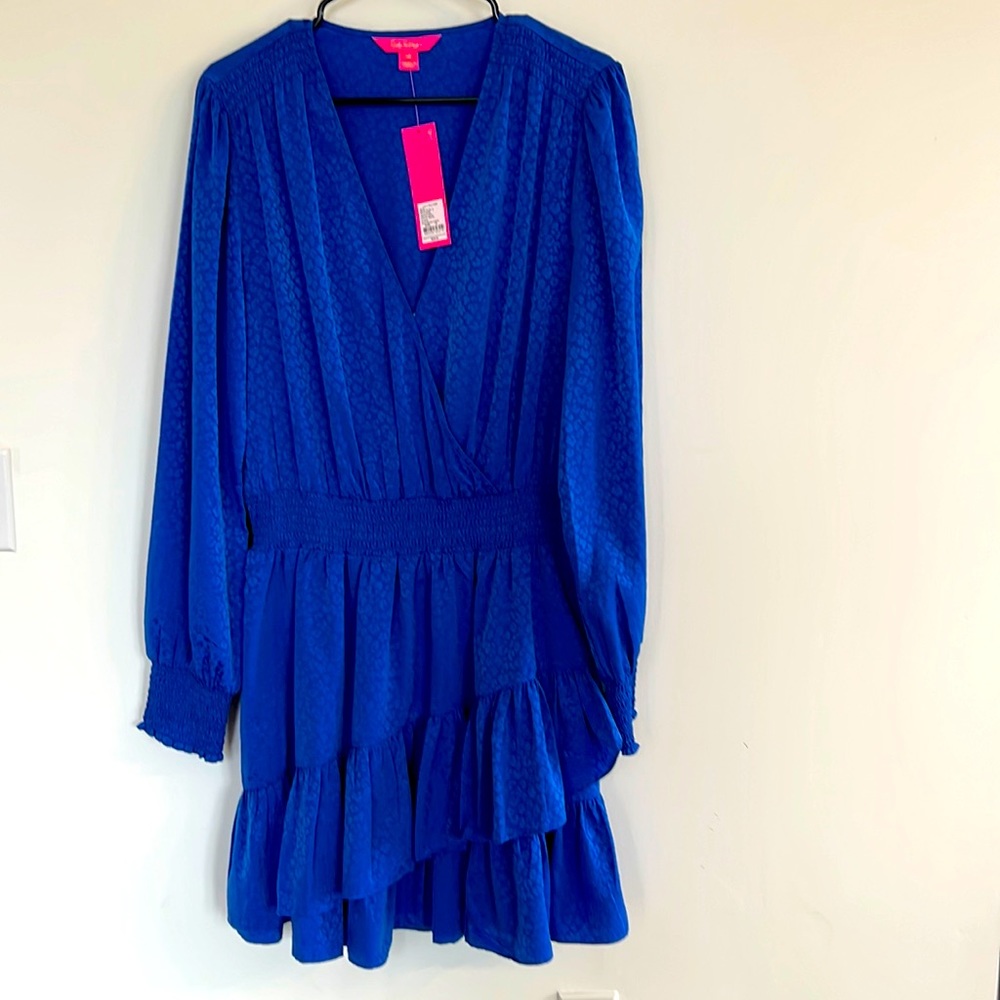 NWT Lilly Pulitzer Cristiana Dress in Ikat Blue
